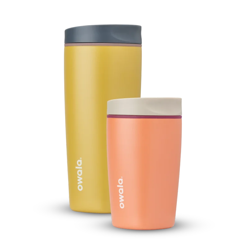 Two SmoothSip Slider tumblers